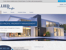 Tablet Screenshot of alliedrentshomes.com